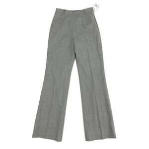 Doncaster Signature Straight Flare Leg Gray Women's Wool Pants Career Style